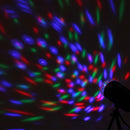 3W RGB Stage Light Lamp Crystal LED Rotating Disco Voice Activated