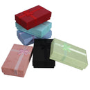 Bowknot Paper Necklace Earrings Ring Jewelry Box Case Party Gift