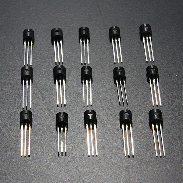 Geekcreit 600 Pcs 15 Value x 40 Pcs Transistor TO-92 Assortment Box Kit With Box