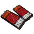 Pair 32LED Stop Rear Tail Indicator Lamps Lights Trailer Truck