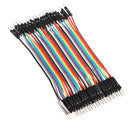 40pcs 20cm Male to Male Color Breadboard Cable Jump Wire Jumper