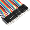 40pcs 20cm Male to Male Color Breadboard Cable Jump Wire Jumper