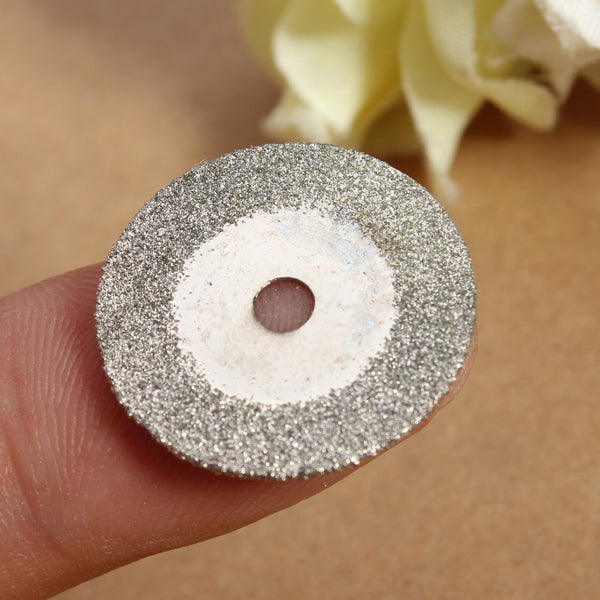 5pcs 20mm Diamond Cutting Discs Jewelry Tools With One 2mm Mandrel