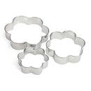 12 Pcs Stainless Steel Flower Heart Biscuit Cake Cookied Mould Cutter