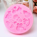 Baby Pram Bear Carrousel Silicone Mould Fondant Cake Decoration Mold