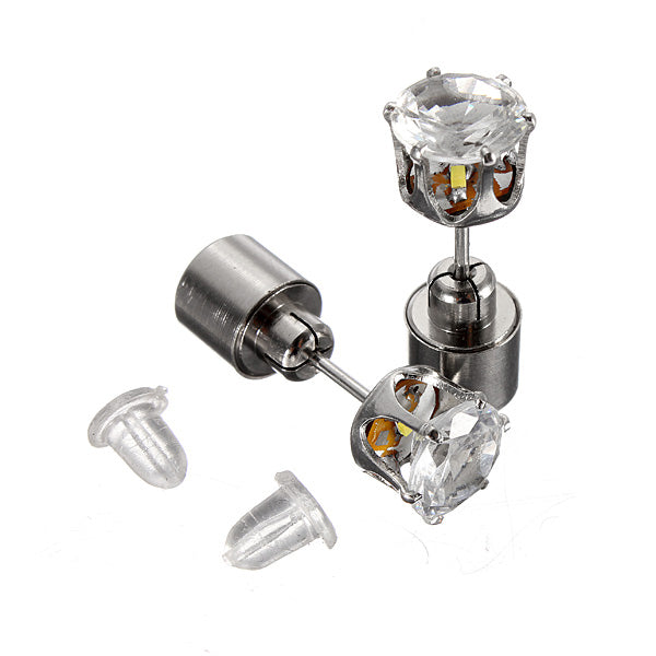 Flashing Flower Led Earrings Ear Stud Perfect for Party Christmas Accessories