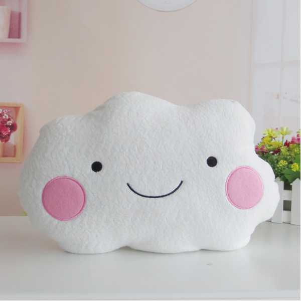 Cute Smile Bowknot Clouds Plush Pillow Cushion