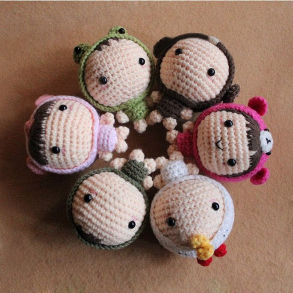 8 Sizes Plastic Handle Aluminum Crochet Hooks Needles 2.5-6.0mm