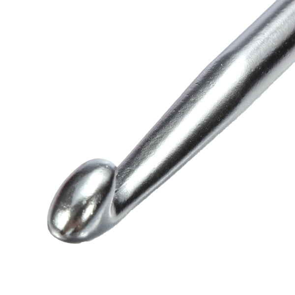 8 Sizes Plastic Handle Aluminum Crochet Hooks Needles 2.5-6.0mm
