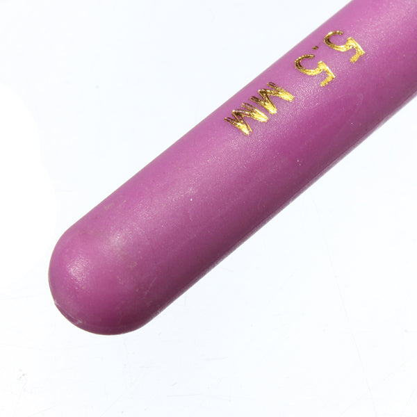 8 Sizes Plastic Handle Aluminum Crochet Hooks Needles 2.5-6.0mm