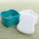 Dental Denture Box Container Orthodontic Dental Blue Case Mouth Tray