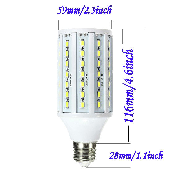 4X E27 20W Pure White 5630SMD 84 LED Corn Light Bulb Lamps 220V