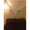 Removable PVC Pink Flower Stem Wall Sticker Room Decor Decal