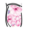 Removable PVC Pink Flower Stem Wall Sticker Room Decor Decal