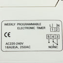 DANIU THC15A 220-240V 16A DIN Rail Digital Programmable Timer Switch