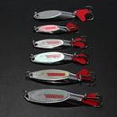 Silver Angled Miter Iron Copper Metal Sequins Lure Lure