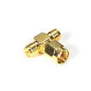 SMA Splitter Joiner 3 Way Adaptor Converter SMA FEM to SMA RP T Type