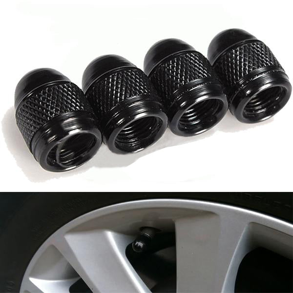 4x Aluminum Bullet Style Air Port Cover Tire Valve Wheel Stem Caps
