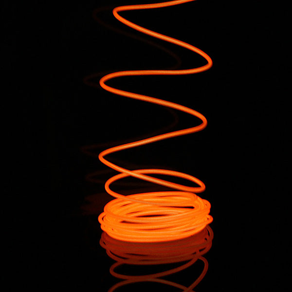 5M EL Neon Light Effect Light Cable Cord Wire 12V Inverter