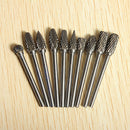 10pcs 1/8inch Tungsten Carbide Cutter Rotary Burr Set Cnc Engraving