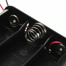 Black Plastic Battery Storage Case Box Holder For 3x18650 11.1V