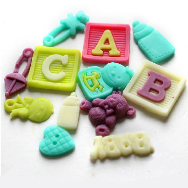 F0490 Silicone Baby Letter Bear Cake Mould Fondant Decoration Mould