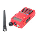 BAOFENG UV-5R Red 136-174/400-480Mhz Dual Band UHF/VHF Walkie Talkie