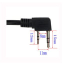 Red 3.5mm 2 PIN Handheld Radio Speaker MIC for Walkie Talkies