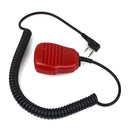 Red 3.5mm 2 PIN Handheld Radio Speaker MIC for Walkie Talkies