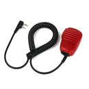 Red 3.5mm 2 PIN Handheld Radio Speaker MIC for Walkie Talkies