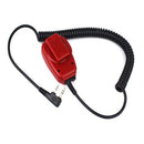 Red 3.5mm 2 PIN Handheld Radio Speaker MIC for Walkie Talkies