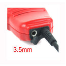 Red 3.5mm 2 PIN Handheld Radio Speaker MIC for Walkie Talkies