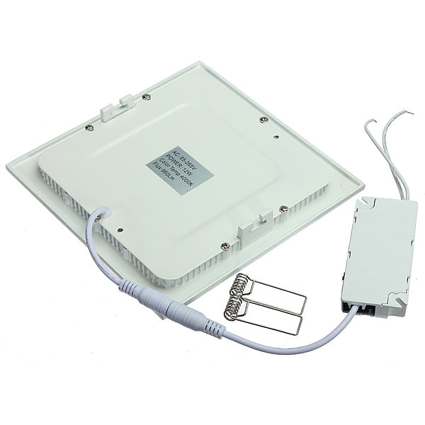 12W Square Ultra Thin Ceiling Energy-Saving LED Panel Light 85-265V