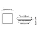 3W Square Dimmable Ultra Thin Ceiling Energy-Saving LED Panel Light