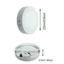 Dimmable 21W LED Surface Panel Wall Ceiling Down Light Lamp 85-265V