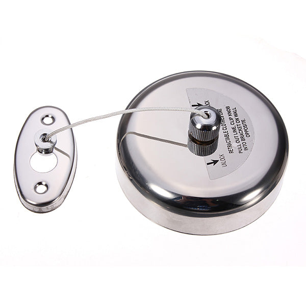 2.5m Stainless Steel Retractable Indoor Clothes Line For Home Hotel