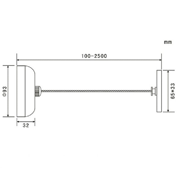 2.5m Stainless Steel Retractable Indoor Clothes Line For Home Hotel
