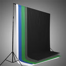 Black White Blue Green Chromakey Backdrop 6x9 Muslin  Video Background
