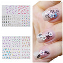 BLE Flower Nail Art Water Transfer Decal Sticker