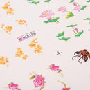 3D Colorful Flower Water Transfer Nail Stickers