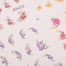 3D Colorful Flower Water Transfer Nail Stickers
