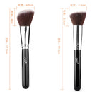 MSQ 10Pcs Black Goat Hair Makeup Cosmetic Brushes Set Kit