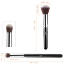 MSQ 10Pcs Black Goat Hair Makeup Cosmetic Brushes Set Kit