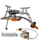 Foldable Outdoor Mini Camping Stainless Steel Gas Cooking Stove
