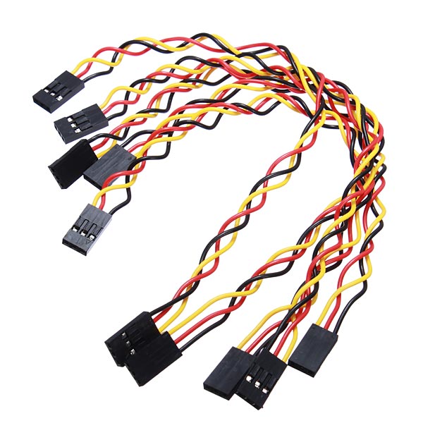 100pcs 3 Pin 20cm 2.54mm Jumper Cable DuPont Wire For  Female To Female