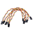 25pcs 3 Pin 20cm 2.54mm Jumper Cable DuPont Wire For  Female To Female