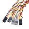 5pcs 3 Pin 20cm 2.54mm Jumper Cable DuPont Wire For  Female To Female