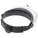 2 LED Headbrand Magnifier Magnifying 5 Lens: 1.0X 1.5X 2.0X 2.5X 3.5X