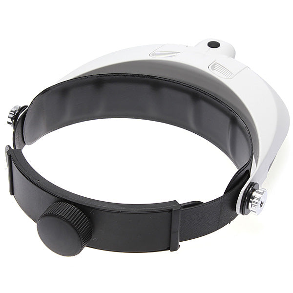 2 LED Headbrand Magnifier Magnifying 5 Lens: 1.0X 1.5X 2.0X 2.5X 3.5X