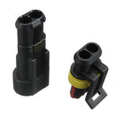 10 X 2 Pin Way Sealed Waterproof Electrical Wire Connector Plug Set